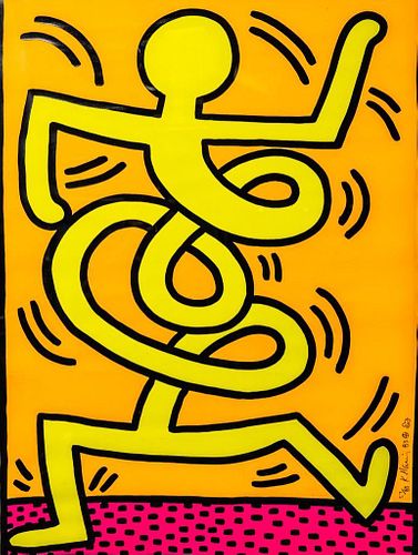 Keith Haring Screenprint double Signed and numbered