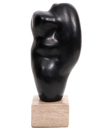 John McIntire Black Hard Stone Sculpture