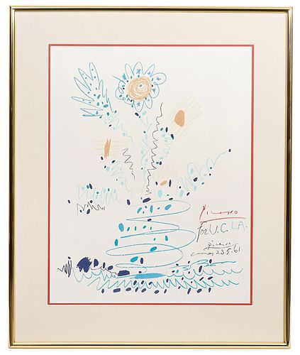 After Picasso 'Flowers for UCLA' Lithograph