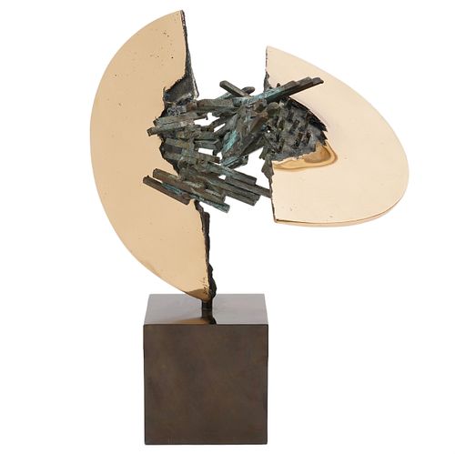 Enrique Broglia Abstract Bronze Signed Sculpture
