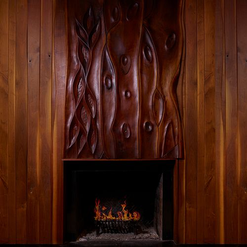 Phillip Lloyd Powell, Rare sculpted fireplace