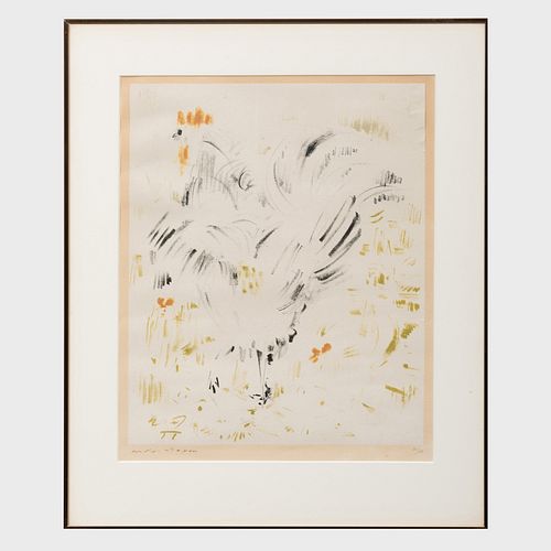 AndrÃ© Masson (1896-1987): Rooster and Untitled