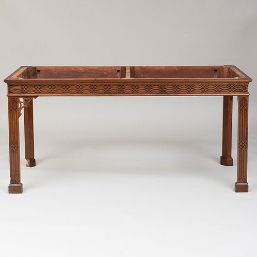 George III Style Mahogany Console Table, of Recent Manufacture