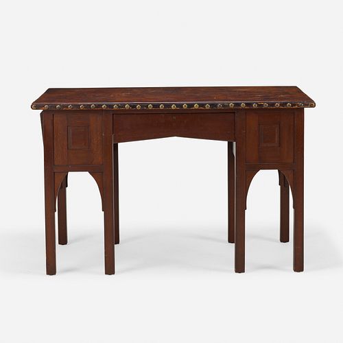 Gustav Stickley, Rare and Early writing table, model 417