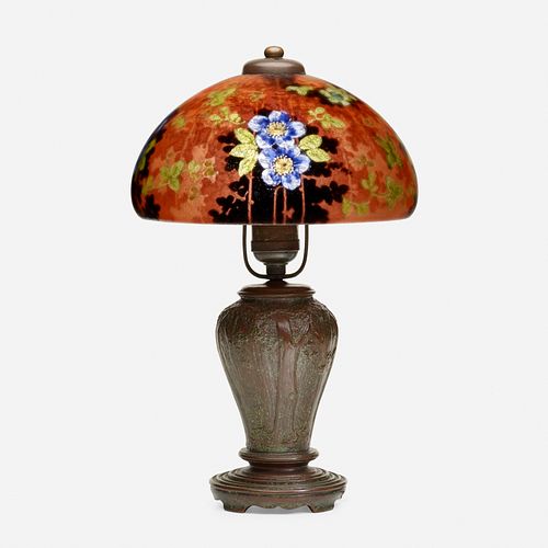 Handel, Boudoir lamp with roses and butterflies