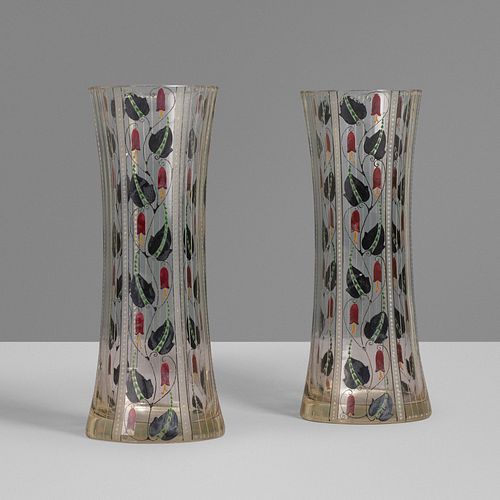 Wiener Werkstätte, Vases, pair