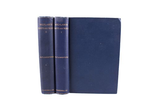 1893 Vol I & II Vigilante Days and Way by Langford
