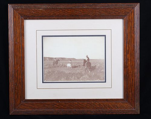 L.A. Huffman "Killing A Young Beef" Framed Photo