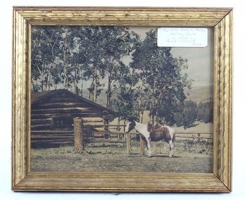 1930 "Old Ranch Horse" McKay Hand Colored Photo