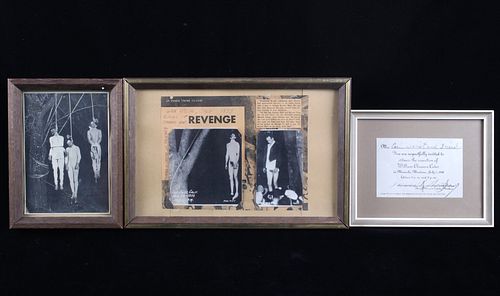 Framed Hanging Execution Photos & Invitation