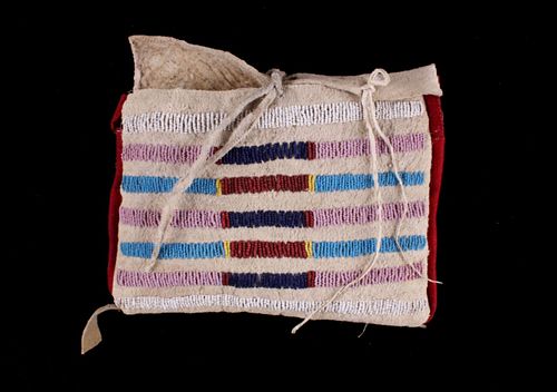 Crow Beaded Tipi Possible Bag c. 1900-1950