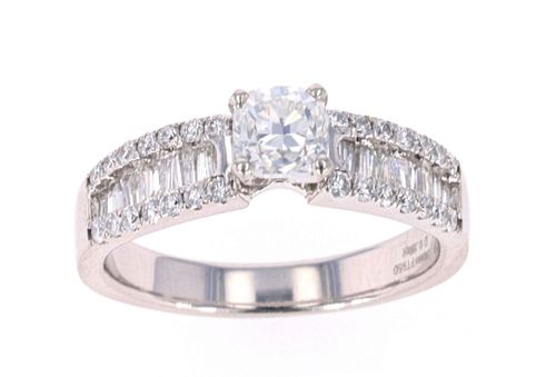 Art Deco Style Classic VS1 1.32ct Diamond Ring