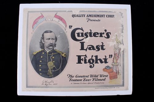 Custer's Last Fight Francis Ford 1912 Movie Poster