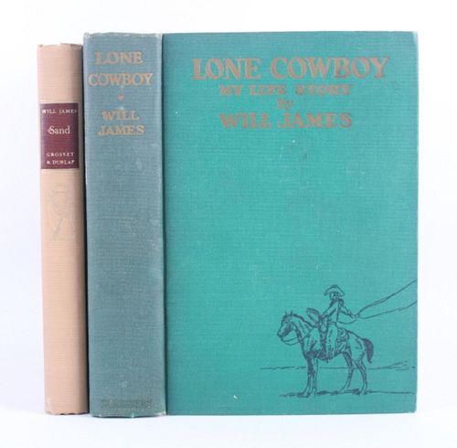 Lone Cowboy/Sand by Will James 1st Ed. Books