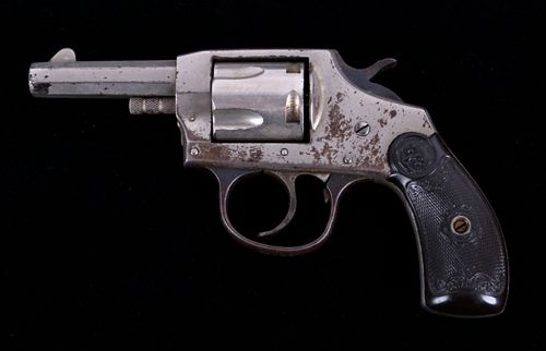 Iver Johnson Nickel DA Model 1900 .32 Cal Revolver