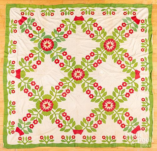 Whig Rose quilt top