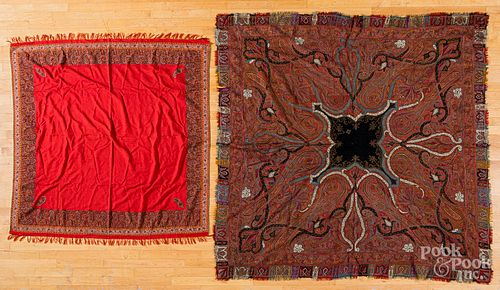 Kashmir paisley shawl and blanket
