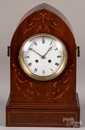 French Vincenti mantel clock, etc.