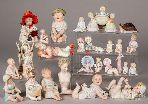 Collection of bisque figures