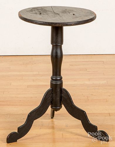 Primitive painted candlestand
