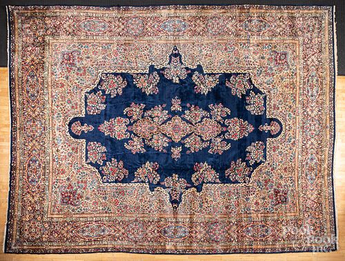 Semi antique Kirman carpet.