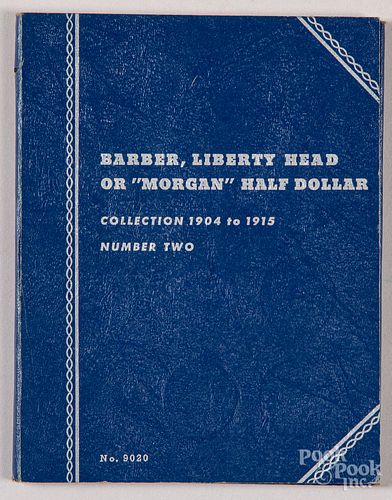 Complete Whitman Barber half dollar book.