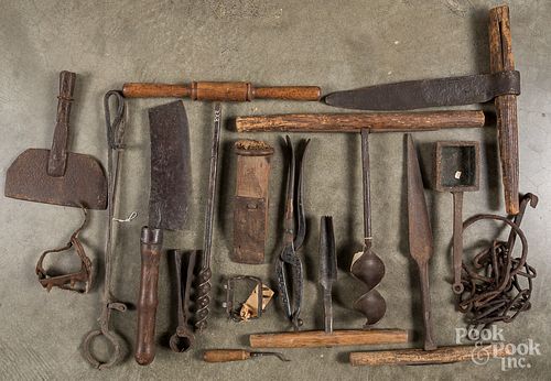 Large collection of early tools