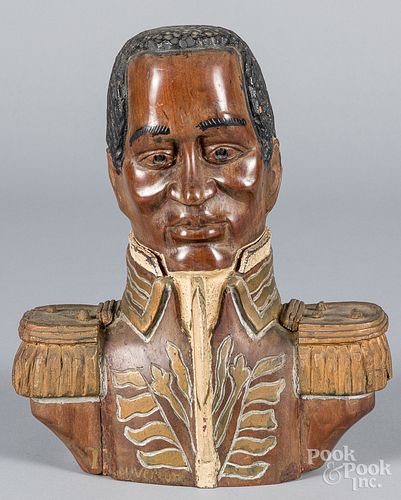 Haitian carved bust, by Ulysse Dabouze