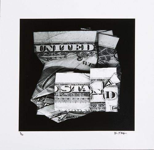 Dan Tague (1974-, New Orleans), "United We Stand," 2020, archival pigment print, edition 3 of 10, signed lower right, unframed, H.- 16 in., W.- 16 in.