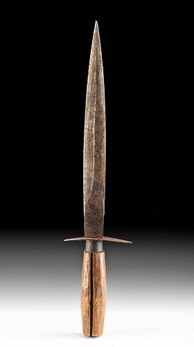 18th C. European / American Steel Hunting Dagger