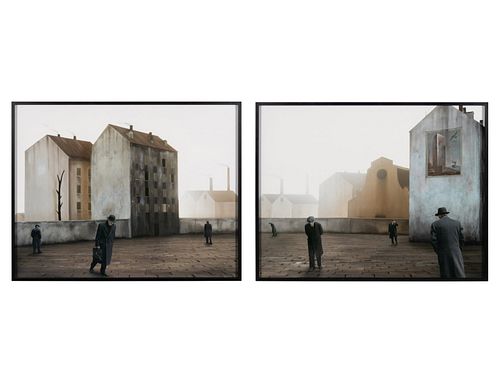 Paolo Ventura
(Italian, b. 1968)
Behind the Walls #07 A & B (diptych), 2011