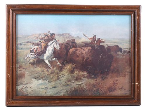 Charles M. Russell "Land of Good Hunting" Print