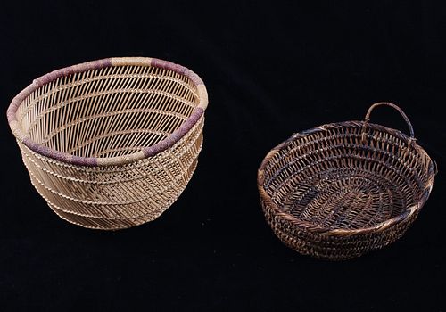 North California Indian Hand Woven Sifter Basket