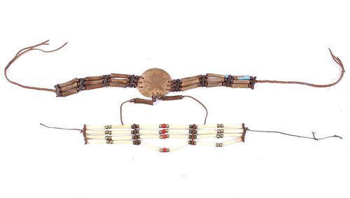 Native American Style Bone Hair Pipe Necklaces