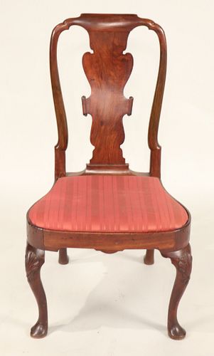 Queen Anne Mahogany Compass Seat Chair