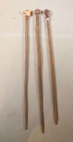 Three Carved Canes
