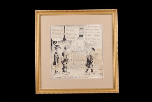 J.R. Williams Framed 1930 "Out Our Way Cartoon"