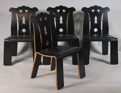 Four Robert Venturi Chippendale Chairs