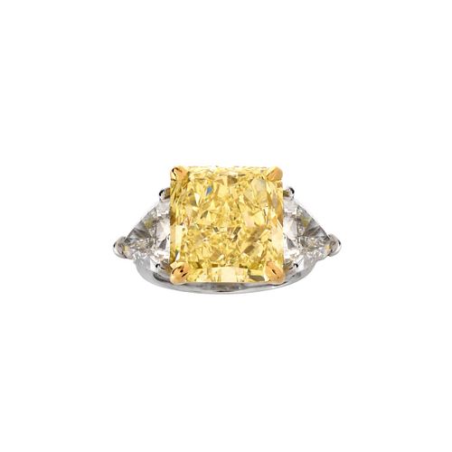 GIA 14.71ct Fancy Yellow Diamond Ring
