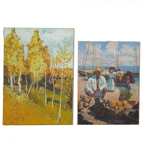 (2) 20th C. Oil Paintings