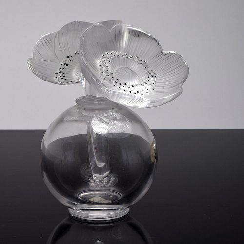 Lalique "Double Anemone" Perfume Bottle