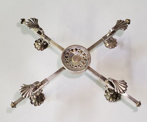 19th Century Silver Plated Trivet