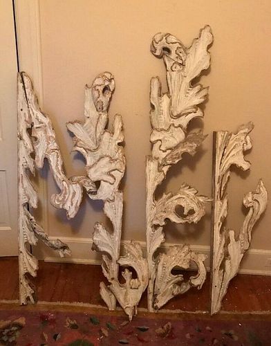 Rare Antique European/Russian Carved Wood Architectural pieces pre1900