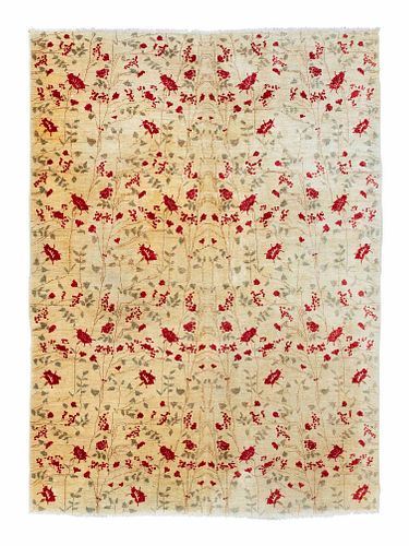 A Floral Patterned Wool Rug
Approx. 14 feet x 10 feet.
