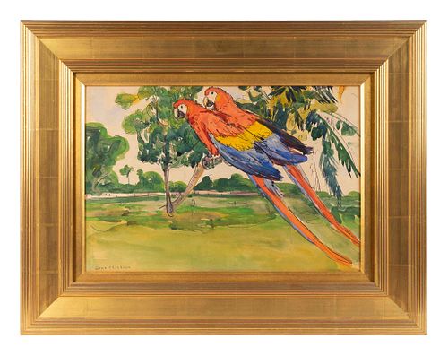 Jane Peterson
(American, 1876-1965)
Two Macaws