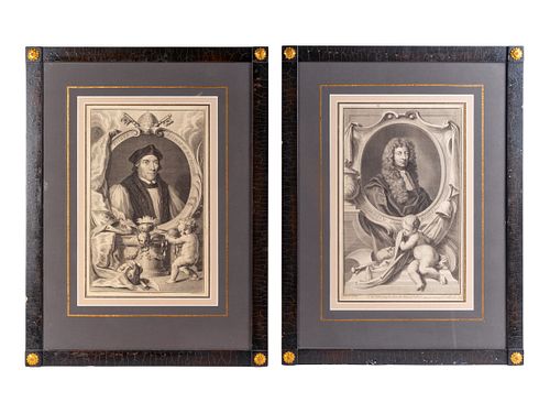 After Hans Holbein and Godfrey Kneller
18th/19th Century
Fisher, Bishop of Rochester and William Lord Russel (a pair of engravings)