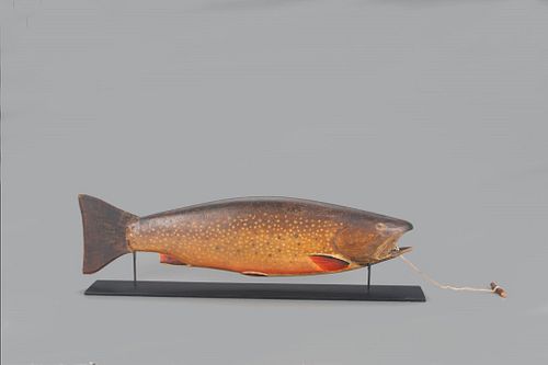 Outstanding Carved Brook Trout 