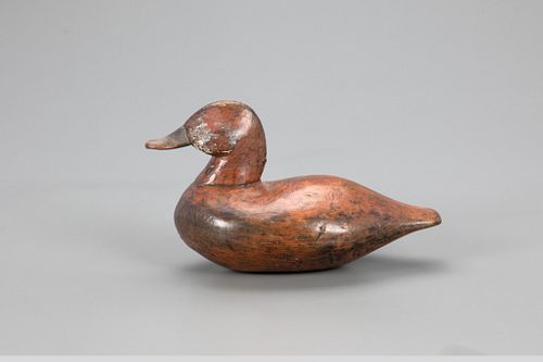 Ruddy Duck Drake Decoy, W. Baily Barco (1870-1947)