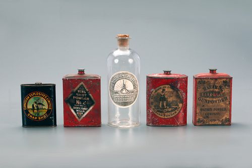 Five Powder Containers 