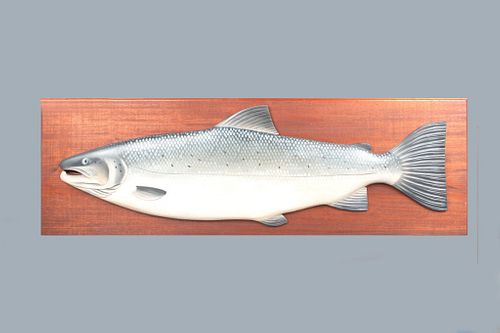 Atlantic Salmon Carving George Strunk (b. 1958)